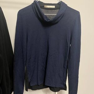 Balenciaga Deep Blue Cowl Neck Sweater